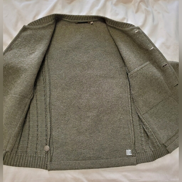Vintage Litza Wool Green Button Down Cardigan Jacket Womens Medium - Picture 4 of 11